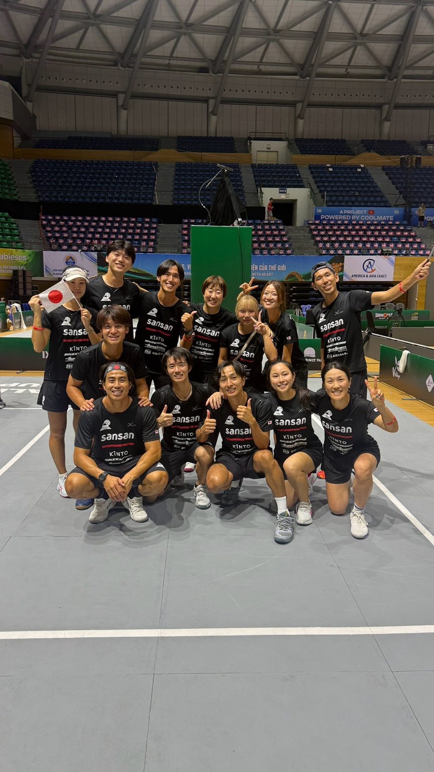 TEAM JAPAN(佐脇京所属)― 日本代表の集合写真|Heineken Pickleball World Cup 2026