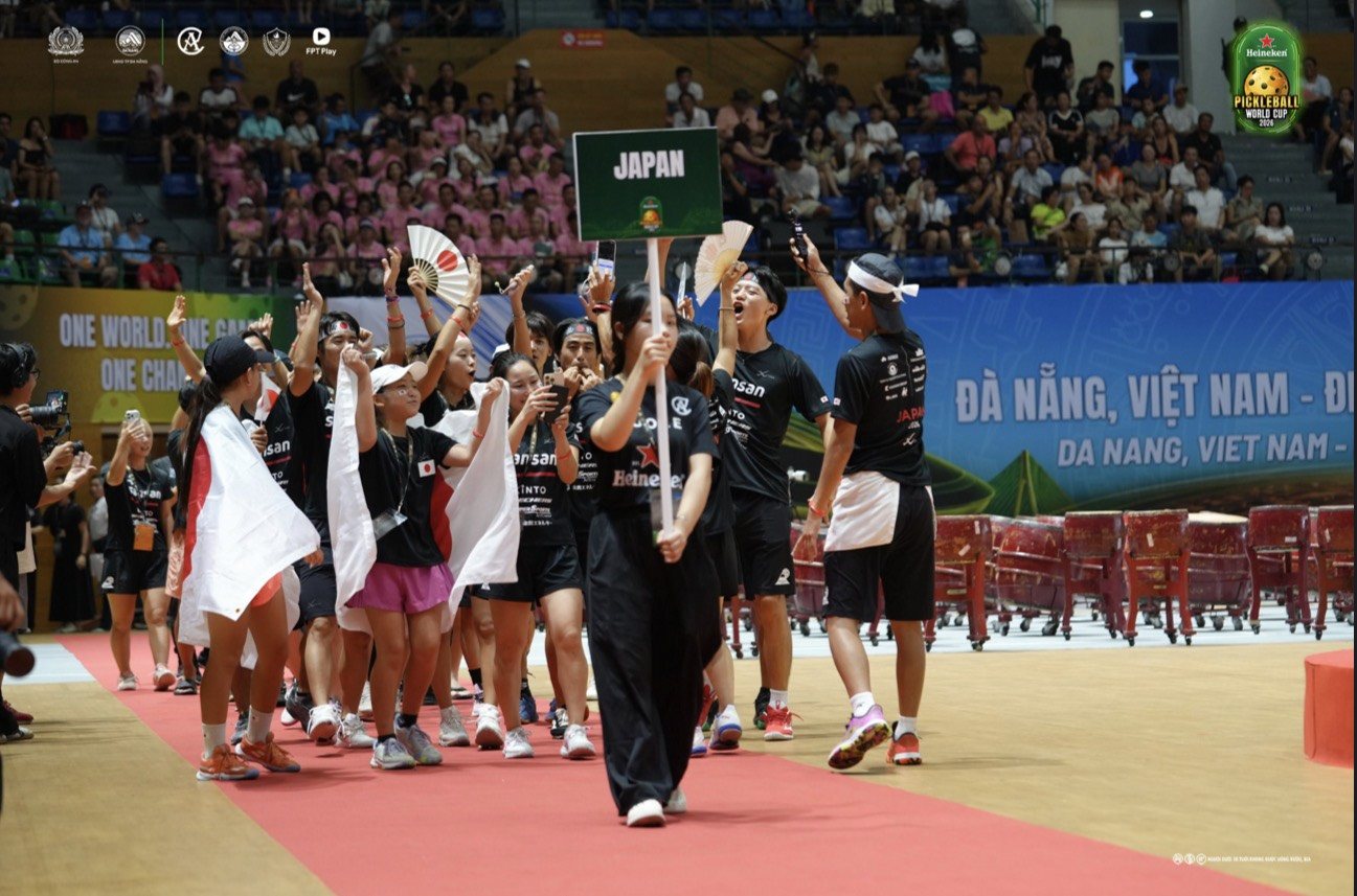 TEAM JAPAN(佐脇京所属)― 開会式で入場行進|Heineken Pickleball World Cup 2026